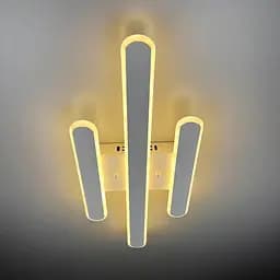Стельова LED люстра в білому корпусі 62х25х6 см | Line F | Арт. 6203-3 WT - мініатюра 2