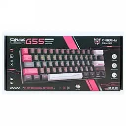 Ігрова дротова механічна клавіатура Onikuma G55 / Tea Switch / RGB / 60% / Black - мініатюра 2