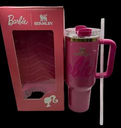Термокухоль Stanley Quencher H2.0 Tumbler з неіржавкої сталі 1,18 л Barbie Hot Pink Gold KT7001982