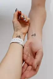 Тату тимчасове в наборі Парні Тату тимчасове Tattooshka L-17 Чорний shop (5805800012803) - мініатюра 2