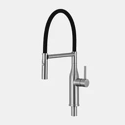 Змішувач для кухні гнучкий вилив збройована сталь Gappo G4098-25 Нержавіюча сталь