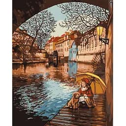 Картина за номерами Ideyka Прогулянка восени KHO3643 40х50см