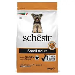 Сухий корм Schesir Dog Small Adult Chicken 0.8 кг шезир курка монопротеїновий малих порід