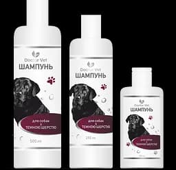 Шампунь для собак з темною шерстю Doctor Vet 100 мл - мініатюра 4