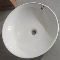 Умивальник накладний Mixxus Premium Ellipse-0205 430x430x175 мм з переливом MP6530, Білий - мініатюра 4
