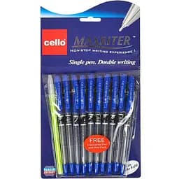 Ручка олійна MAXRITER Cello 727+1(Blue), синя 10 штук в упаковці
