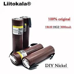 Акумулятор 18650 HG2 3000mAh 3.7 V 20А під пайку - мініатюра 4
