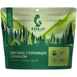 Каша ЇDLO вівсяна з полуницею і бананом 100г