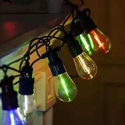 Ретро-гірлянда вулична 10 LED довжина 5 метрів, мультиколор GarlandoPro S14ML - мініатюра 7