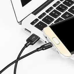 Кабель Hoco X14 USB to MicroUSB 1 м черный