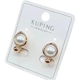 Сережки Xuping з перлинами з медичного сплаву