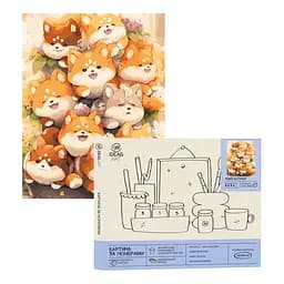 Набір для розпису по номерах "Милі котики" 40*50 см, IDEA2-GX47060, ТМ "99IDEAS"