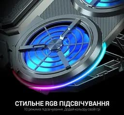 Охолоджувальна підставка для ноутбука до 18 дюймів GamePro GPCP-1450 5xfans - мініатюра 5