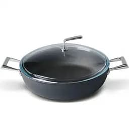 Сотейник с крышкой TVS Materia Induction 28 см с двумя ручками