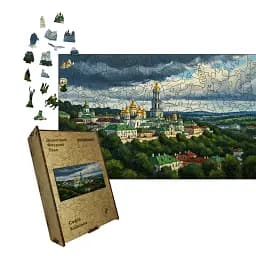 Дерев'яний фігурний пазл Софія Київська, А1, Картонна коробка 500+ елементів