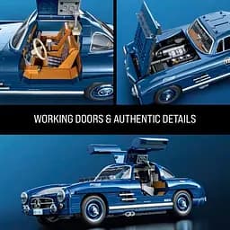 Преміум машинка-конструктор Hot Wheels Mattel Brick Shop Mercedez-Benz 300 SL (HWW25) - мініатюра 6