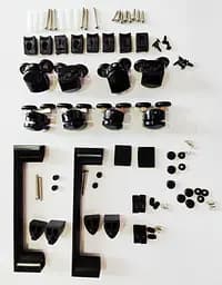 Душова кабіна без піддону Mixxus Premium Diverse SC01-90x90x195-TR Black прозоре скло 5 мм MI6860, Чорний матовий, Універсальна, прозорий - мініатюра 3