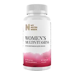 Мультивитамины для женщин Women's Multivitamins My Nutri Week 90 капсул