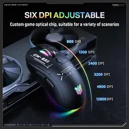 Комп'ютерна мишка Onikuma ігрова бездротова акумуляторна CW-935 Pro з RGB підсвіткою та 3 режимами підключення - мініатюра 5