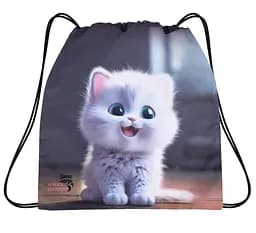 Мішок для змінного взуття для дівчинки з Котиком School Standard MSS-18