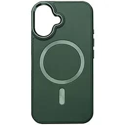 Шкіряний чохол Epik SnapCase with MagSafe для Apple iPhone 16, 6.1 Green