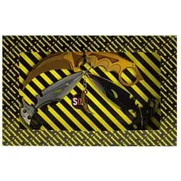 Сувенирный набор из дерева G-Toys SO-2 Керамбит Gold & Harmony Daggers (n-19)