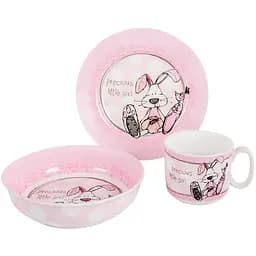 Дитячий набір посуду Lefard, рожевий (985-047)