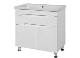 Тумба ПіК Сіметрі тандем + раковина Cersanit Como 80 см Білий 30412