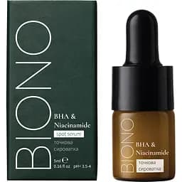 Сироватка для обличчя Biono концентрована точкова з саліциловою кислотою та ніацинамідом 5 мл