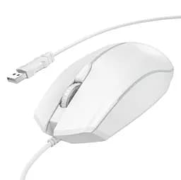Комп'ютерна миша Hoco GM37 Wonderful gaming luminous Wired mouse Білий