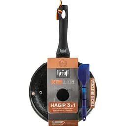 Сковорода Krauff алюминиевая со стеклянной крышкой 24 см (25-45-202)