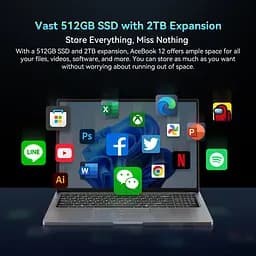 Ноутбук Blackview Acebook 12,i5-1030NG7,16GB+512GB,Windows 11 Pro,+,36GHz,HDMI 2.0,Bluetooth,USB 3.0 - мініатюра 8