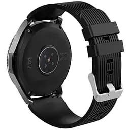 Силіконовий ремінець 22мм Rex Samsung Galaxy Watch 3 45mm S3 - чорний L (WB651753)