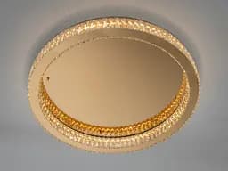 Стельова LED люстра Diasha 587/800G 100W до 22 м2 колір золото - мініатюра 3
