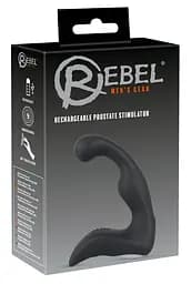Стимулятор простаты Rebel Mens Gear Rechargeable, 14.3 см черный