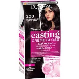 Фарба-догляд для волосся без аміаку L'Oreal Paris Casting Creme Gloss відтінок 200 Чорна кава 120 мл (A5773976)