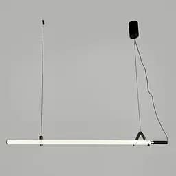 Трубчастий LED світильник із чорним корпусом 100 см | Line F | Арт. NO17-1000L BK - мініатюра 7