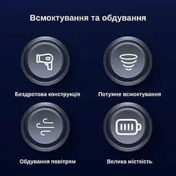 Автомобільний пилосос Yaoen 126 Ultra 110W 6000mAh (YVCNU6011B 5422) Чорний - мініатюра 8