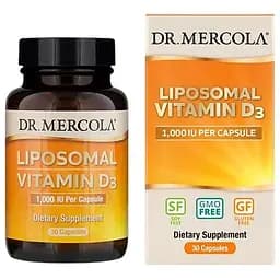 Вітаміни та мінерали Dr. Mercola Liposomal Vitamin D3 1000 IU, 30 капсул
