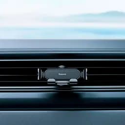 Автотримач Baseus Stable Gravitational Car Mount Lite Air Outlet Version Black (SUWX010001) [134769] - мініатюра 12