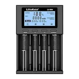 Розумний зарядний пристрій для акумуляторів LiitoKala Lii-M4 АА, ААА, 18650, 21700, 26650 Li-ion, Ni-MH, Ni-Cd (19412)
