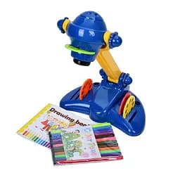 Дитячий проектор YM2227-A(Blue) 34 см, музика, світло, слайди 4 диски, 32 картинки