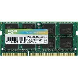 Модуль пам'яті для ноутбука SoDIMM DDR3 8GB 1600 MHz Silicon Power (SP008GBSTU160N02)