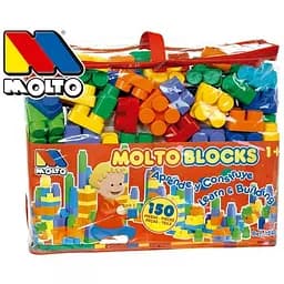 Конструктор з великими деталями в боксі Molto Blocks 150 шт. червоний (12464) - мініатюра 2