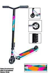 Самокат трюковий Scale Sports 51х12х84 см Різнобарвний 000231450 - мініатюра 2