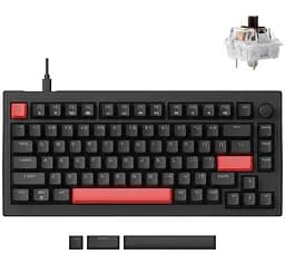 Клавіатура Lemokey X4 84Key Keychron Brown USB-A QMK/VIA Hot-Swap EN/UKR RGB Black (X4-H3-UA)