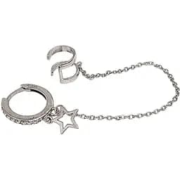 Серебряная серьга-каффа на хеликс. 4995