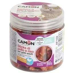Лакомство для кошек Camon палочки из курицы и риса в тубе 60 г (AF102)