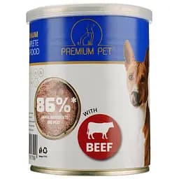 Паштет для дорослих собак Premium Pet з яловичиною 360 г - мініатюра 2
