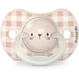 Пустышка Suavinex физиологическая ночная 0-6 месяцев 2 шт. кролик (308214)